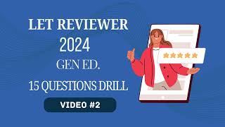 LET Reviewer Gen Ed Video 2 [upl. by Lyrehc]