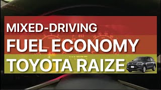 MixedDrive Fuel Economy of the Toyota Raize E CVT [upl. by Mercado475]