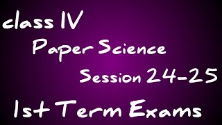 Class 4 Science 1st Term Exams  APS Exams by Learning Prism [upl. by Lanza628]