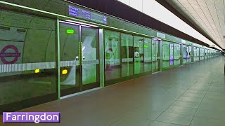 Farringdon  Elizabeth line  London Crossrail  British Rail Class 345 [upl. by Kandy]