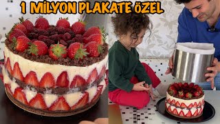 1 MİLYON PLAKETE ÖZEL YAŞ PASTA TARİFİ [upl. by Nilved287]