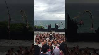 Tari Kecak Uluwatu Bali  Anginnya kenceng banget bali fyp uluwatubeach [upl. by Beora]