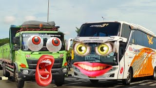 Bus Telolet Basuri Oleng Mirip Dump Truck Truk Molen Joget Truk Kontainer Kereta Zombie Dance [upl. by Clotilda]