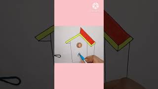 Bird house drawing easydrawingdrawingtutorials howtodraw artbirddrawing birdhouse drawingeasy [upl. by Persian]