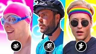 BANKZITTERS DOEN EEN EPISCHE TRIATLON [upl. by Charron503]