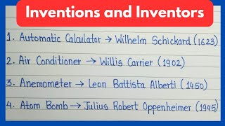 Inventors and inventions  top 10 inventors and their inventions  inventions [upl. by Eveneg]