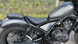 Honda CMX500 Rebel 2021 low mileage at 77 Motorcycles [upl. by Saxet]