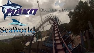 Mako Front Seat Opening Day HD OnRide POV SeaWorld Orlando  Claw Chaos [upl. by Cyrano]