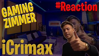 ich REAGIERE auf iCRIMAX MEIN GAMING SETUP Room Tour 2020  Road to 2k [upl. by Akemad442]