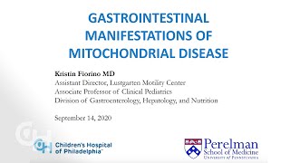 Gastroenterology and Mitochondrial Disease [upl. by Dyun]