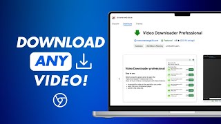 How to Download Videos for FREE from Chrome [upl. by Anirehtak261]