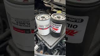 Motorcraft oil filter vs Amsoil filter difference are obvious [upl. by Hetti866]