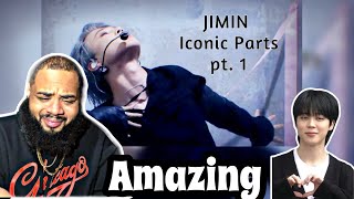 BTS Jimin Iconic Parts  pt1  REACTION [upl. by Rednaxela]