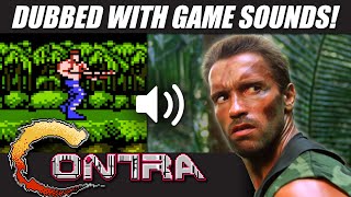 Predator dubbed with CONTRA NES game sounds  RetroSFX Mashups [upl. by Nnhoj]