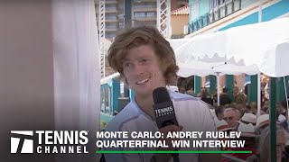 Andrey Rublev gives all the love to Grigor Dimitrov  2023 Monte Carlo Quarterfinal [upl. by Aikcin]