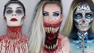 Os Melhores Tutoriais de Maquiagem para o Halloween 5  CHEIAS DE CHARME TUTORIAIS👻💀 [upl. by Frieder]