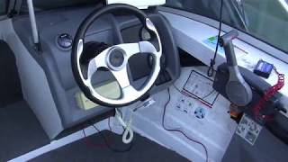 Hydrive Admiral hydraulic steering install Quintrex 490 Coastrunner Yamaha 100hp [upl. by Hortensa]