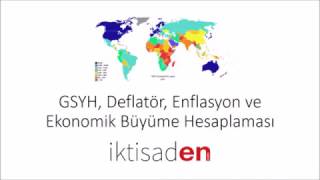 Nominal ve Reel GSYH Deflatör Enflasyon Oranı ve Ekonomik Büyüme Oranı Nasıl Hesaplanır [upl. by Asuncion674]