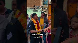 Retirement ceremony indianarmy army trending viralvideo trendingshorts indian army proud [upl. by Norrag]