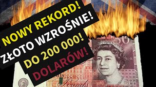 Rekord Ceny Złota XAU Wzrośnie do 150000 Czy Sprzedać Dolary i kupć Złoto Czy GBP Prognozy [upl. by Adlihtam]