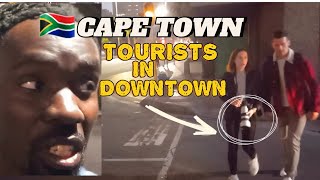 CAPE TOWN SOUTH AFRICA WALKING TOUR AT NIGHT HOW SAFE IS IT ⁉️ [upl. by Yseult]