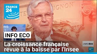 La croissance française revue à la baisse par lInsee malgré la quotparenthèse enchantéequot des JO [upl. by Kathlene]