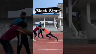 Block Start Technique AthleteZone [upl. by Llezo]