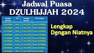 Puasa Dzulhijjah 2024 Jatuh Pada Tanggal Berapa  Ust Mahmud AsySyafrowi [upl. by Ynnot78]