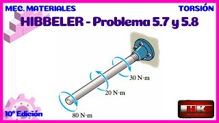 Problema 57 y 58 TORSIÓN Mecánica de Materiales Hibbeler 10 [upl. by Oicnerual268]