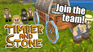 Timber and Stone  ep 1  JOIN THE TEAM  Lets Play Timber amp Stone 17 [upl. by Ydorb]