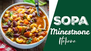 Sopa Minestrone Italiana Casera  Alicia Borchardt [upl. by Viridis]