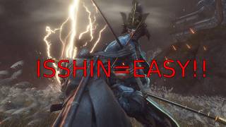 SEKIRO VS ISSHIN Easy Win with Pro Tactics [upl. by Alikat55]