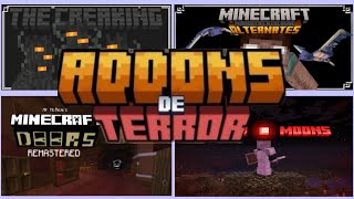 ¡TOP 9 ADDONS DE TERROR PARA MINECRAFT BEDROCK 120  121 [upl. by Filippo]