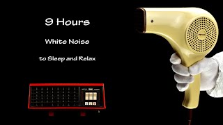 Hair Dryer Sound 207 and Fan Heater Sound 4  ASMR  9 Hours White Noise to Sleep and Relax [upl. by Atinad304]