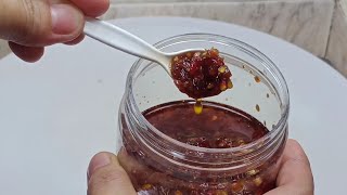 The Simplest Homemade Chili Garlic Oil Recipe siomaisauce [upl. by Vijar]