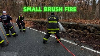 CREWS working at a small brush fire fire berkscounty [upl. by Mundy]