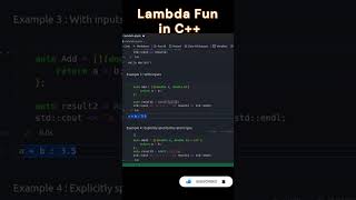 C  Tips Lambda Functions in C cpp coding shorts [upl. by Keon814]