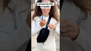 Use a carabiner for extra protection against thieves purses bags safety travel traveltips [upl. by Martinic549]