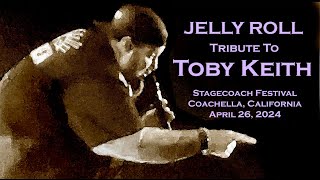 Jelly Roll  Toby Keith Tribute wTPain quotShouldve Been A Cowboyquot Live  Stagecoach CA  42624 [upl. by Annohsak665]