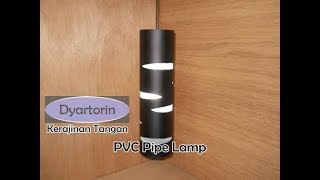 Kerajinan Tangan Lampu dari Pipa Air Bekas  PVC Pipe Pendant Lamp Shade [upl. by Hoenack]