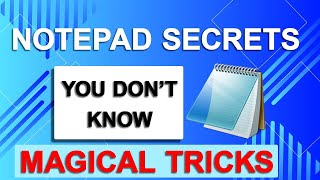 Notepad Tips amp Tricks  Secrets of Notepad  Learn Basic Computer in Hindi [upl. by Lirbij]