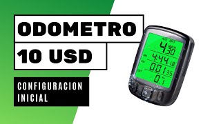 Review y Configuración Cuentakilómetros barato Sunding Odometro Cronometro Ciclocomputador [upl. by Alihs]