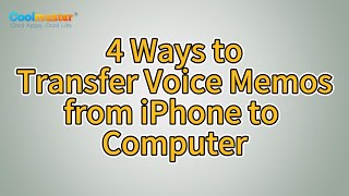 How to Transfer Voice Memos from iPhone to Computer Solved [upl. by Rakabuba]