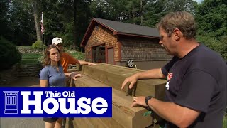 How to Build a Timber Retaining Wall  This Old House [upl. by Narbig673]