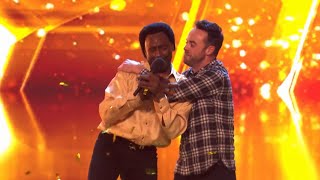 Donchez Dacres 60YearOld Earned GOLDEN BUZZER Perform His Own Catchy Song Wiggle Wine [upl. by Lezned904]