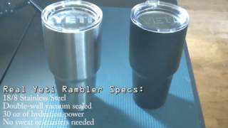 Yeti Rambler 30oz Review amp How To Spot A Fake 2016 Greatest Cup Ever [upl. by Atekram]