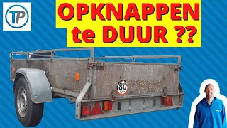 AANHANGER OPKNAPPEN AANHANGER OPKNAPPEN VIDEO AANHANGWAGEN OPKNAPPEN AANHANGER RENOVEREN TRAILER [upl. by Soinotna]