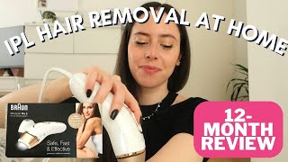 MY IPL LASER HAIR REMOVAL EXPERIENCE  12MONTH BRAUN SILK EXPERT PRO 5 REVIEW [upl. by Ahsonek]