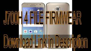 How To Flash SAMSUNG J7 SM J700H Full Tutorial Firmware File Link Description [upl. by Haraf910]