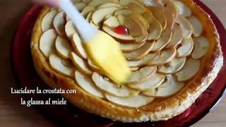 CROSTATA DI PASTA SFOGLIA E MELE ricetta facile I piatti del buonumore [upl. by Liebman345]